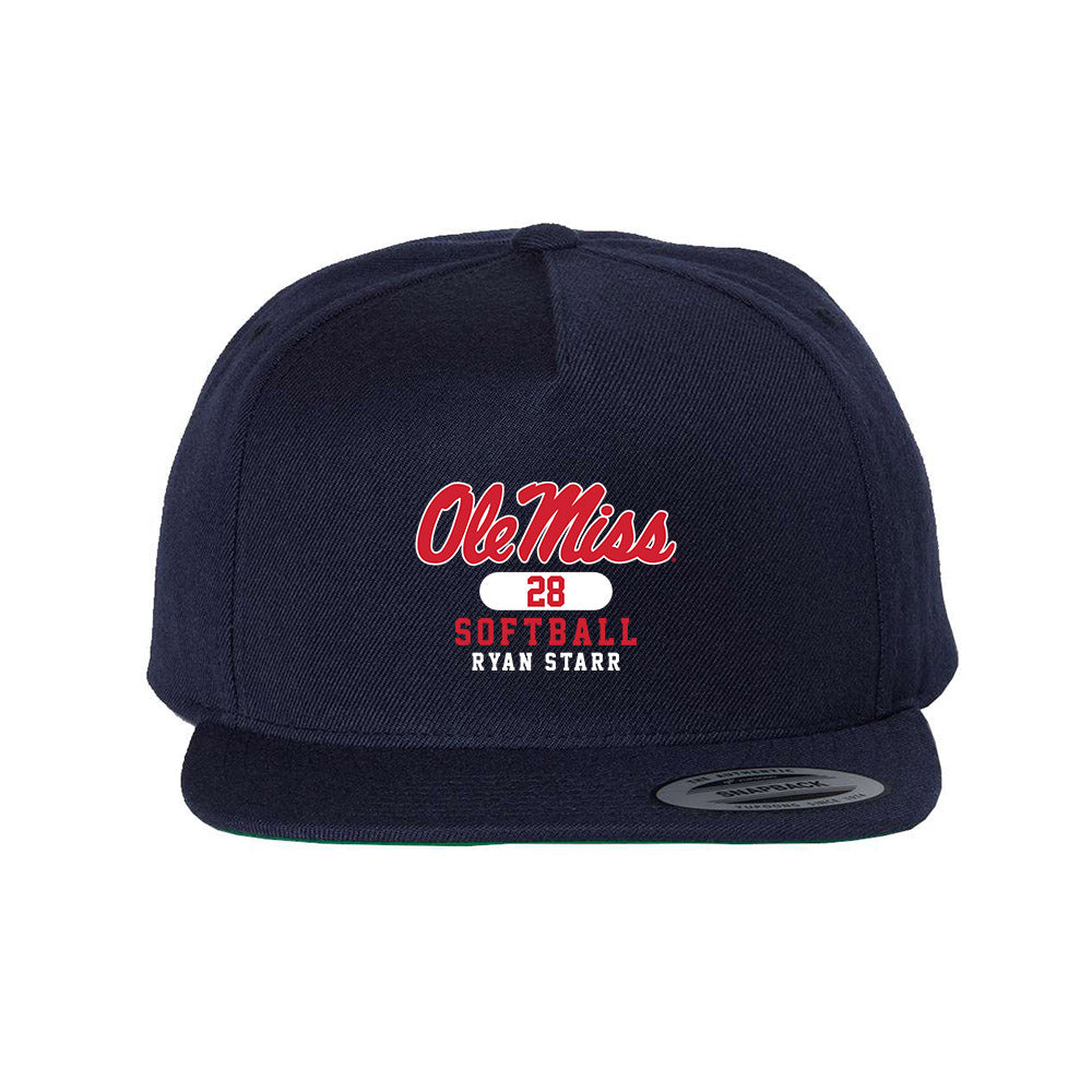 Ole Miss - NCAA Softball : Ryan Starr - Snapback Hat