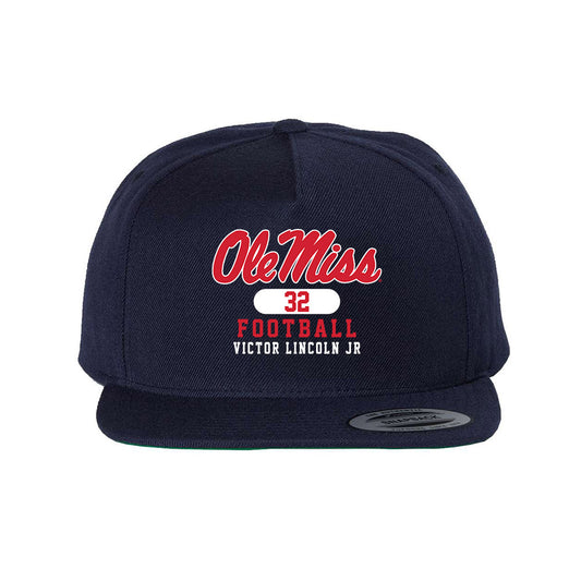 Ole Miss - NCAA Football : Victor Lincoln JR - Snapback Hat-0