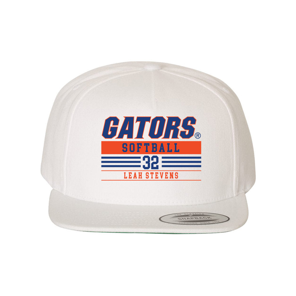 Florida - NCAA Softball : Leah Stevens - Snapback Hat-0