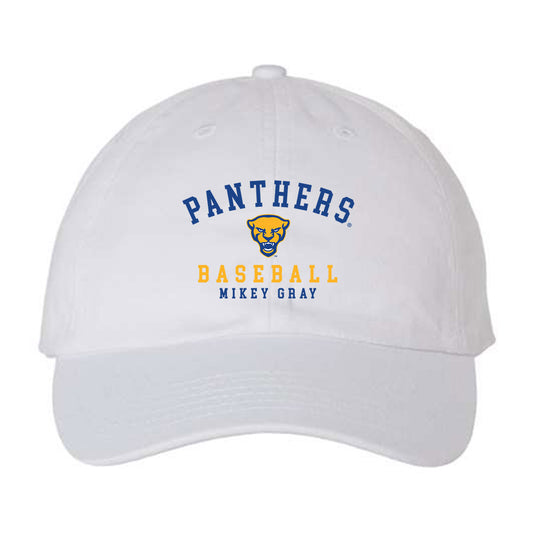 Pittsburgh - NCAA Baseball : Mikey Gray - Dad Hat-0