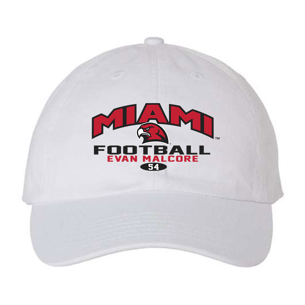 Miami of Ohio - NCAA Football : Evan Malcore - Dad Hat-0