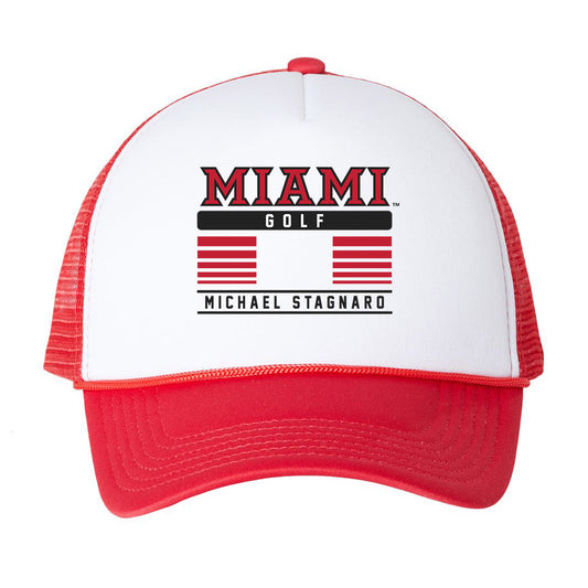 Miami of Ohio - NCAA Men's Golf : Michael Stagnaro - Trucker Hat-0