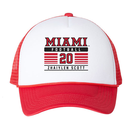 Miami of Ohio - NCAA Football : Zhaiylen Scott - Trucker Hat-0