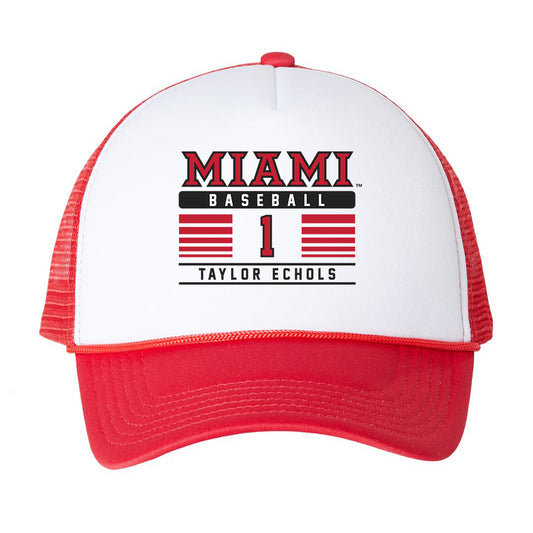 Miami of Ohio - NCAA Baseball : Taylor Echols - Trucker Hat-0