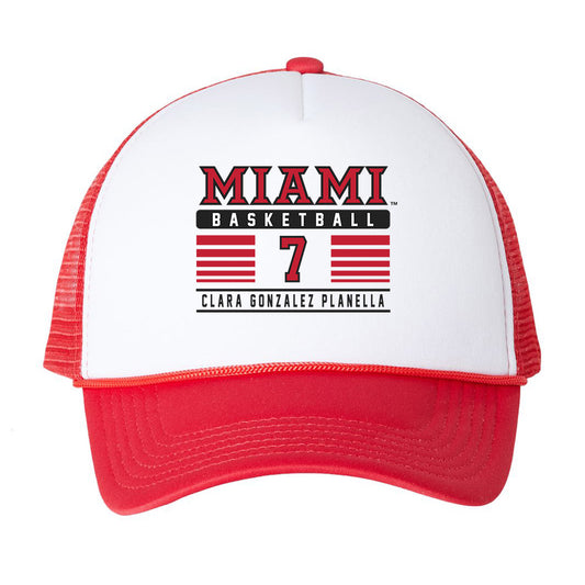 Miami of Ohio - Women's Basketball Alumni : Clara Gonzalez Planella - Trucker Hat-0