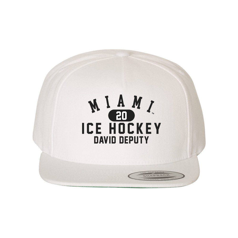 Miami of Ohio - NCAA Men's Ice Hockey : David Deputy - Snapback Hat-0