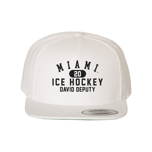 Miami of Ohio - NCAA Men's Ice Hockey : David Deputy - Snapback Hat-0