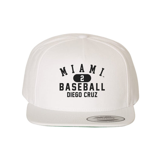 Miami of Ohio - NCAA Baseball : Diego Cruz - Snapback Hat-0