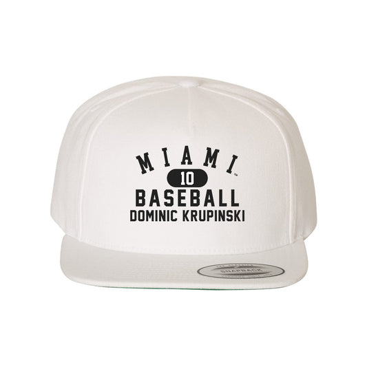 Miami of Ohio - NCAA Baseball : Dominic Krupinski - Snapback Hat-0