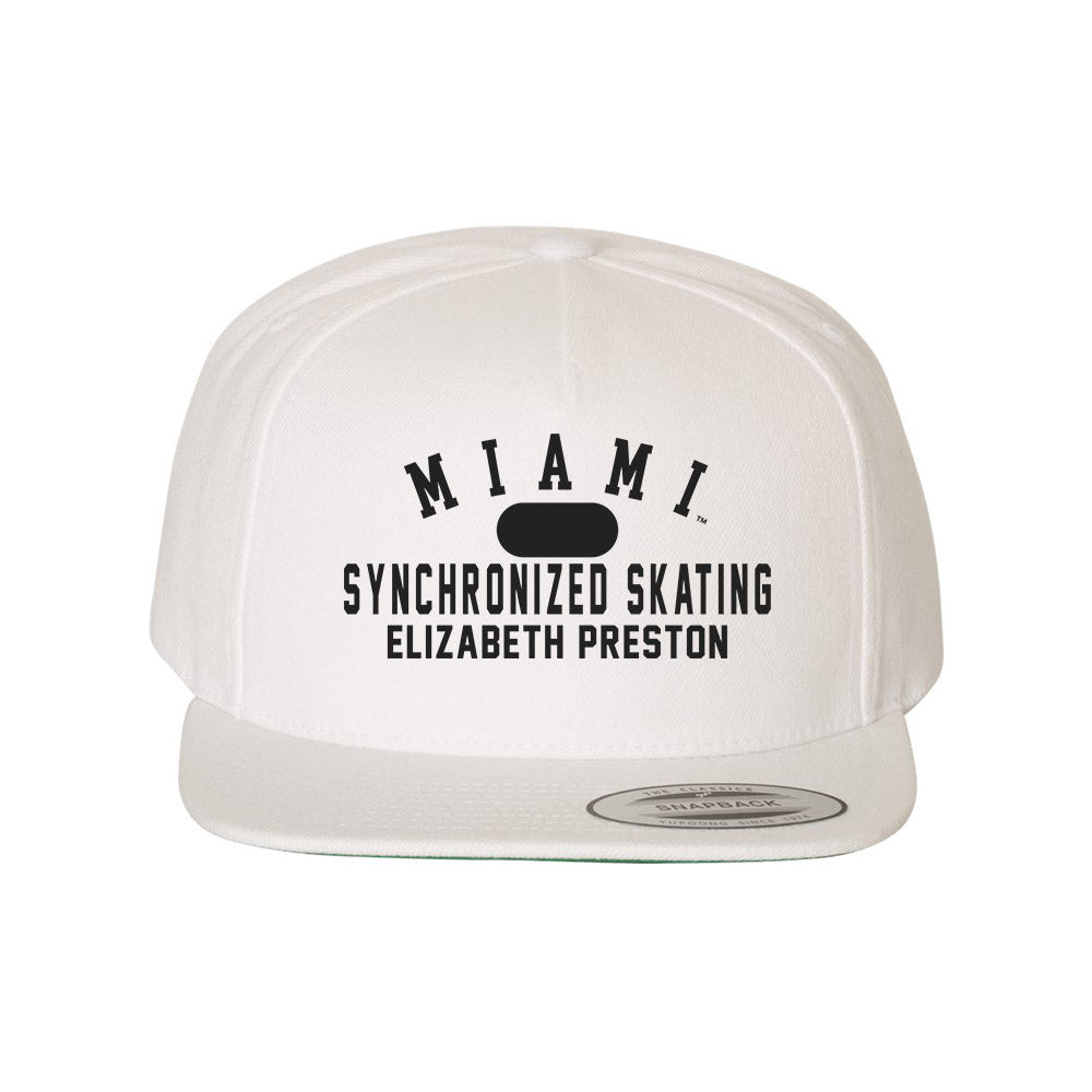 Miami of Ohio - NCAA Women's Synchronized Skating : Elizabeth Preston - Snapback Hat-0
