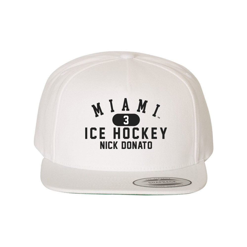 Miami of Ohio - NCAA Men's Ice Hockey : Nick Donato - Snapback Hat-0