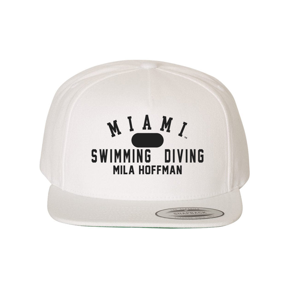 Miami of Ohio - NCAA Women's Swimming & Diving : Mila Hoffman - Snapback Hat-0