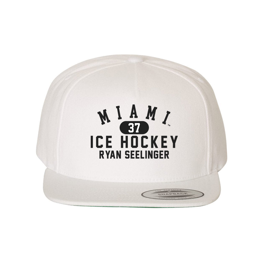 Miami of Ohio - NCAA Men's Ice Hockey : Ryan Seelinger - Snapback Hat-0