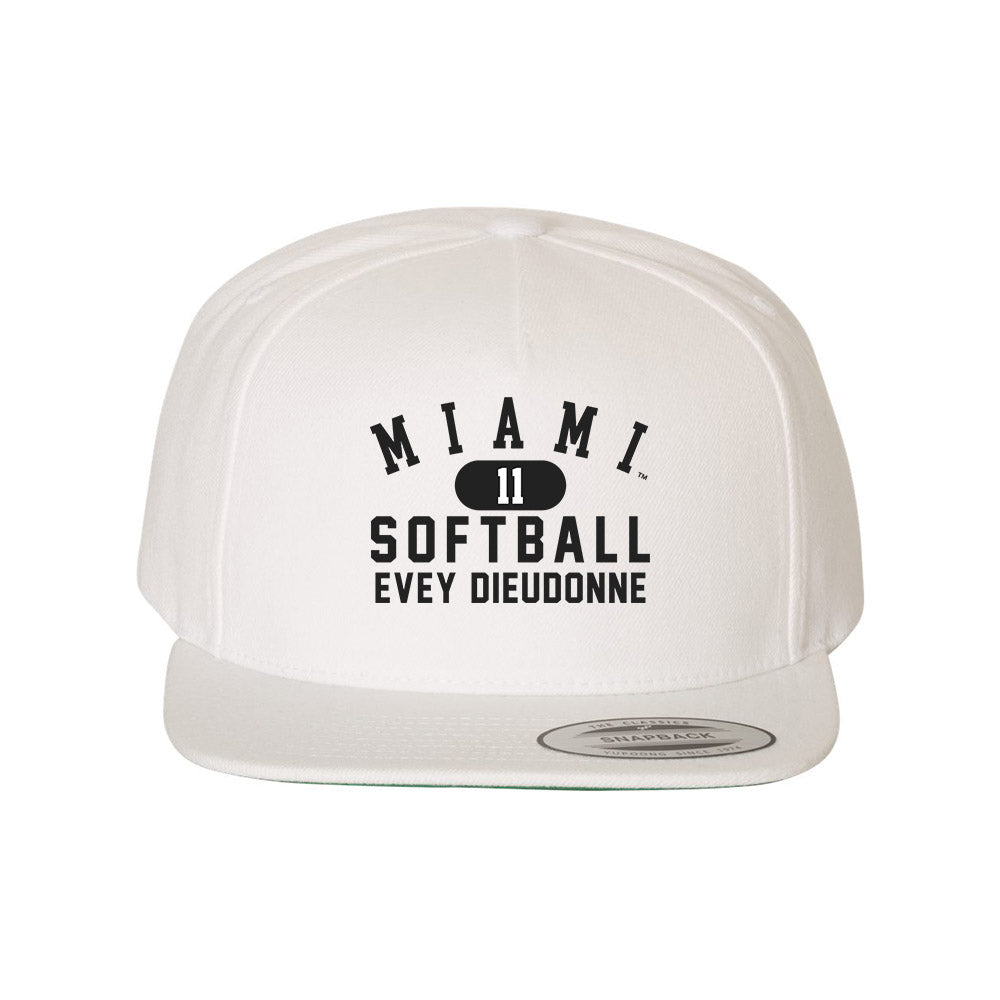 Miami of Ohio - NCAA Softball : Evey Dieudonne - Snapback Hat-0