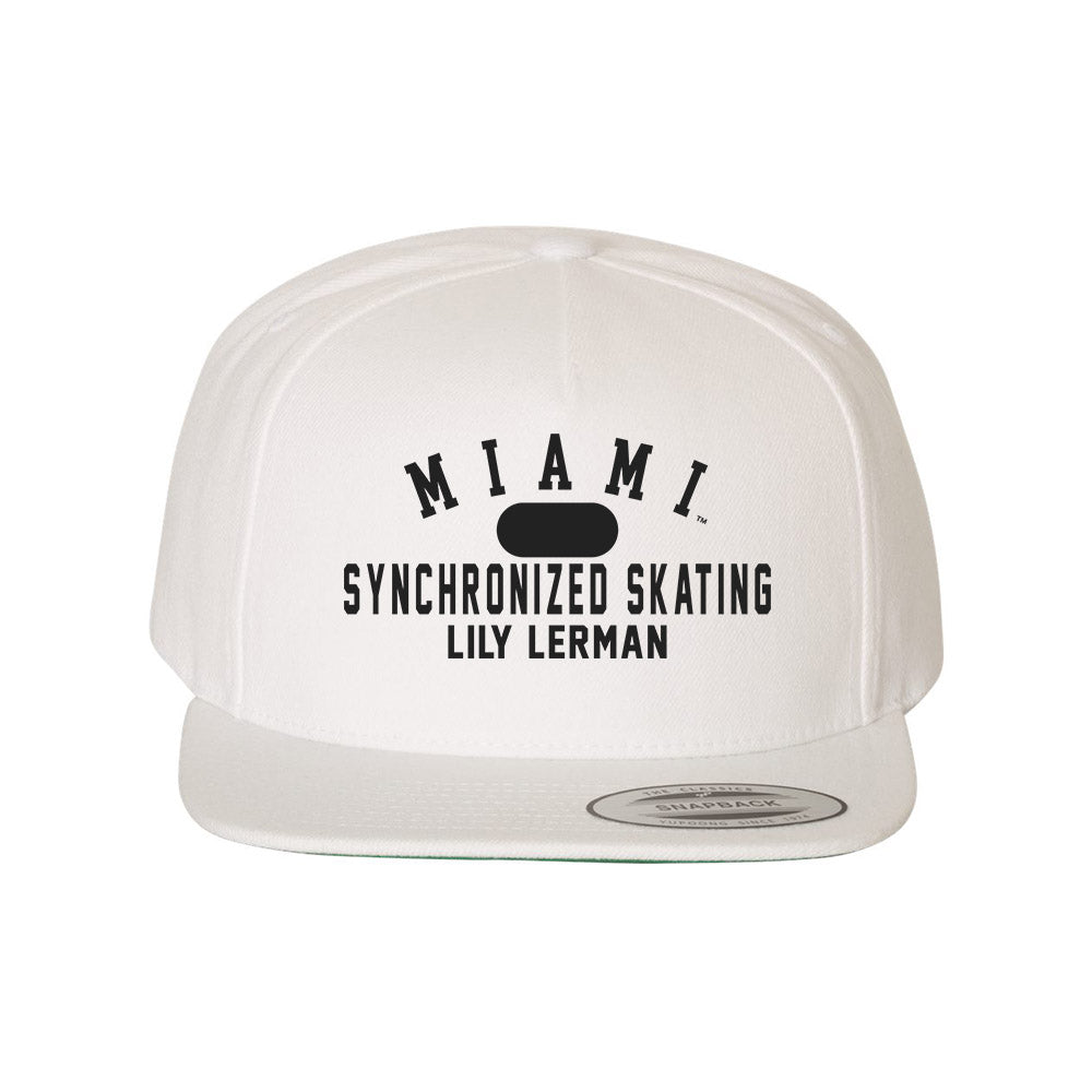 Miami of Ohio - NCAA Women's Synchronized Skating : Lily Lerman - Snapback Hat-0