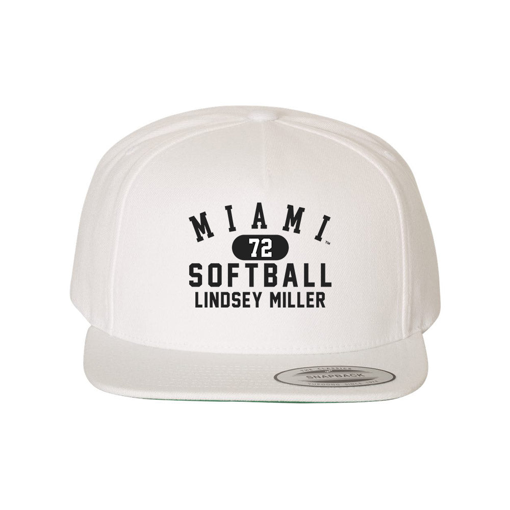 Miami of Ohio - NCAA Softball : Lindsey Miller - Snapback Hat-0