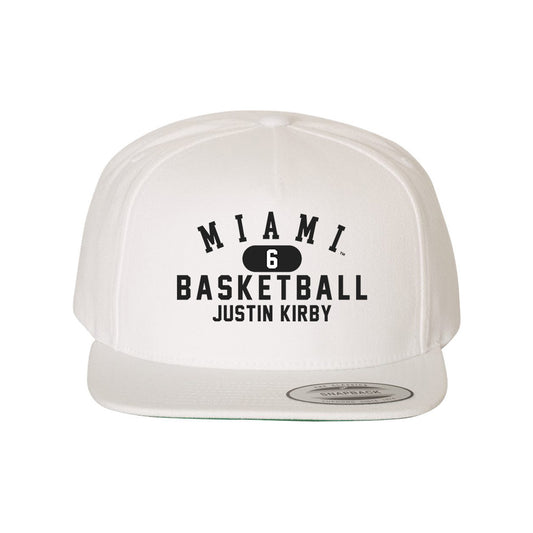 Miami of Ohio - NCAA Men's Basketball : Justin Kirby - Snapback Hat-0