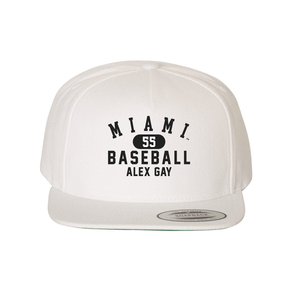 Miami of Ohio - NCAA Baseball : Alex Gay - Snapback Hat-0