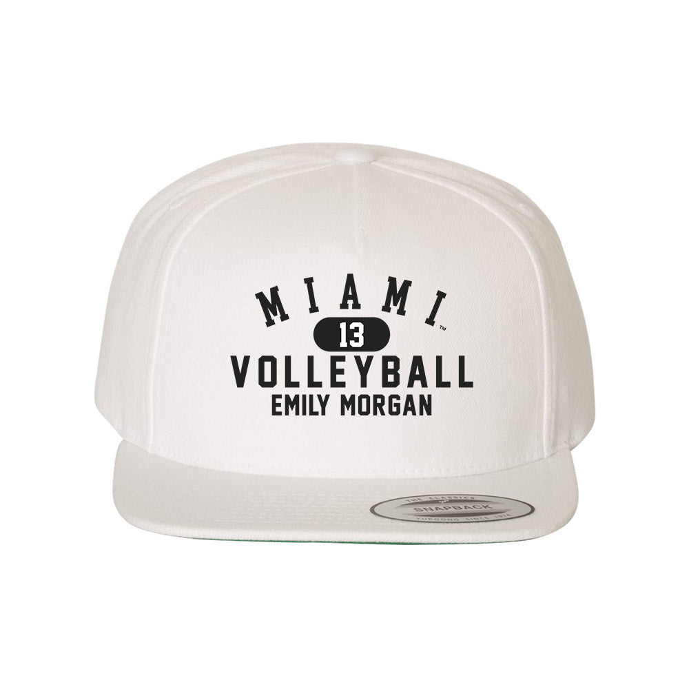 Miami of Ohio - Women's Volleyball Alumni : Emily Morgan - Snapback Hat-0