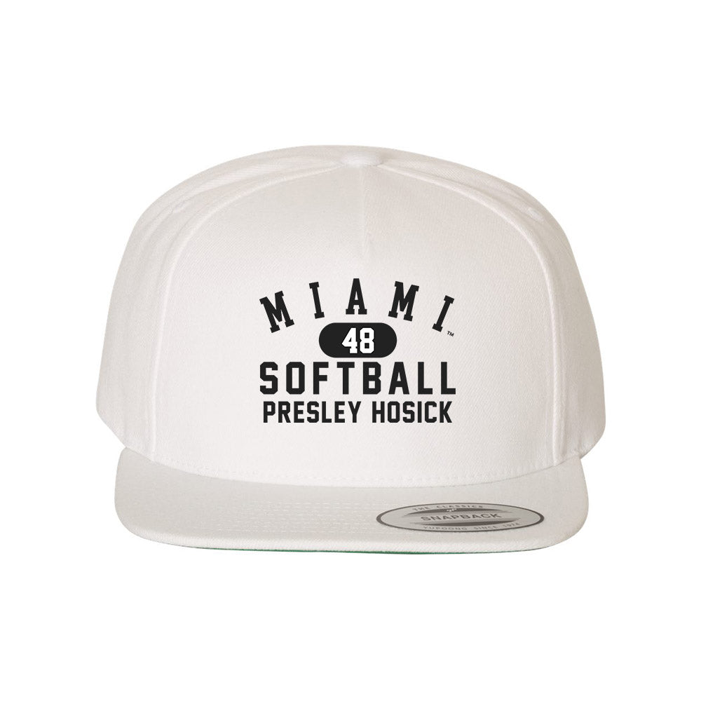 Miami of Ohio - NCAA Softball : Presley Hosick - Snapback Hat-0