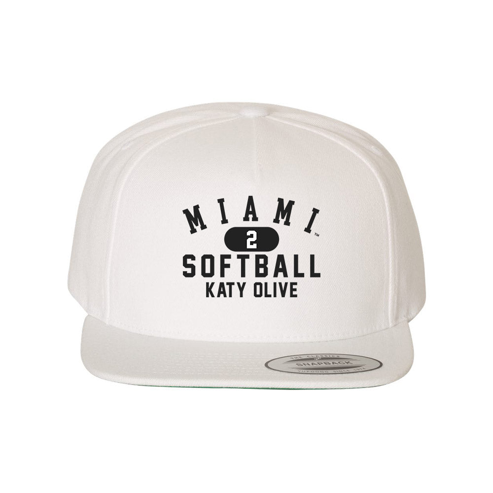 Miami of Ohio - NCAA Softball : Katy Olive - Snapback Hat-0