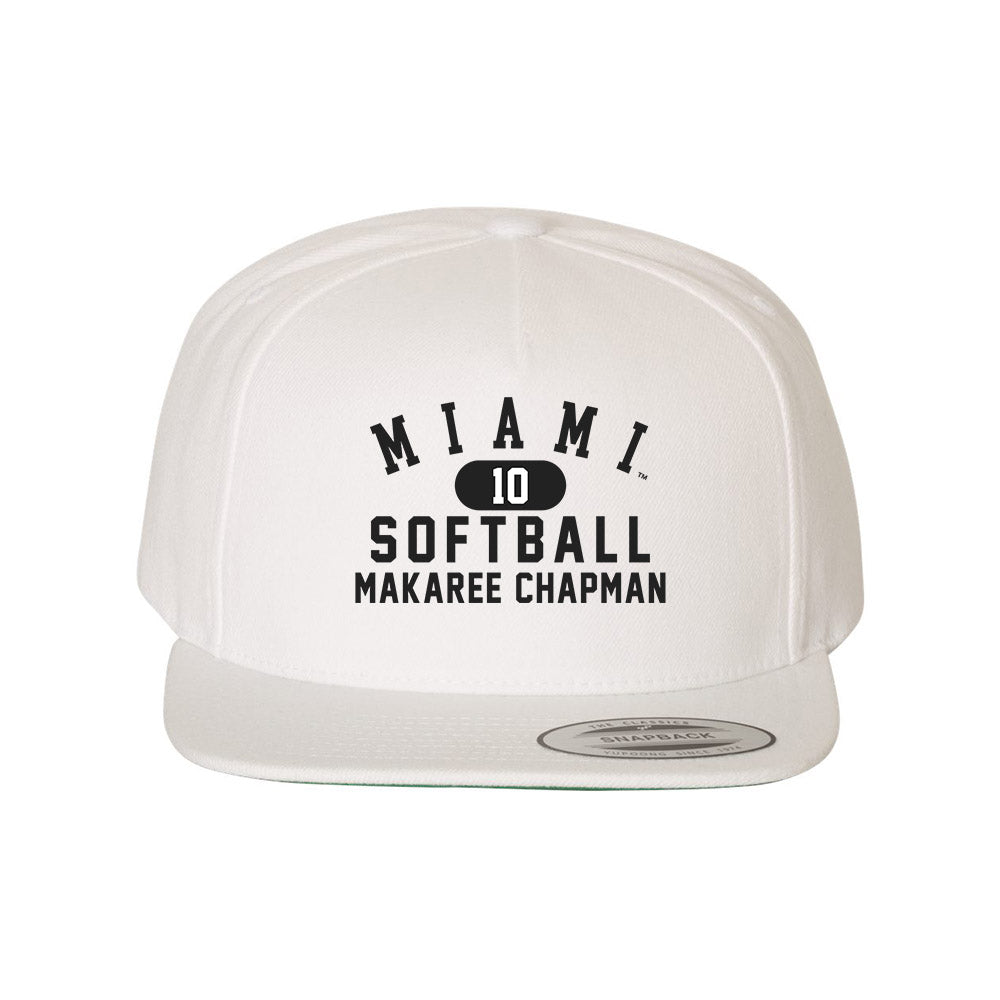 Miami of Ohio - NCAA Softball : Makaree Chapman - Snapback Hat-0