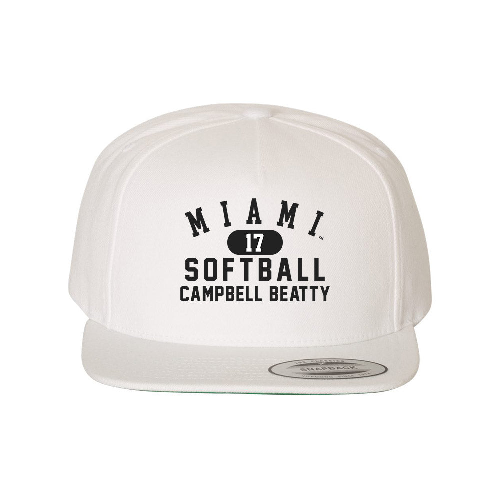 Miami of Ohio - NCAA Softball : Campbell Beatty - Snapback Hat-0