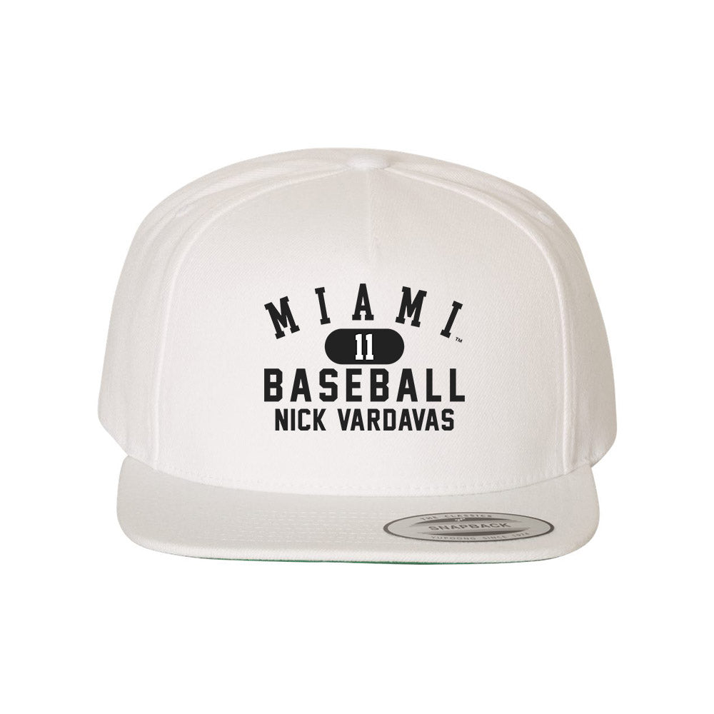 Miami of Ohio - NCAA Baseball : Nick Vardavas - Snapback Hat-0