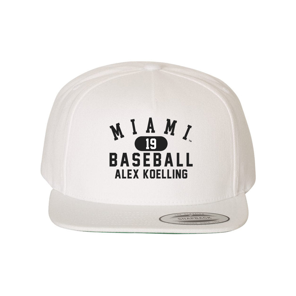 Miami of Ohio - NCAA Baseball : Alex Koelling - Snapback Hat-0