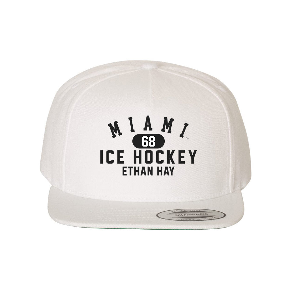 Miami of Ohio - NCAA Men's Ice Hockey : Ethan Hay - Snapback Hat-0