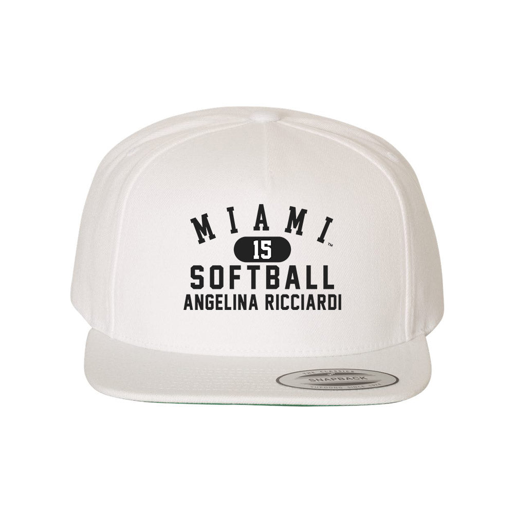 Miami of Ohio - NCAA Softball : Angelina Ricciardi - Snapback Hat-0
