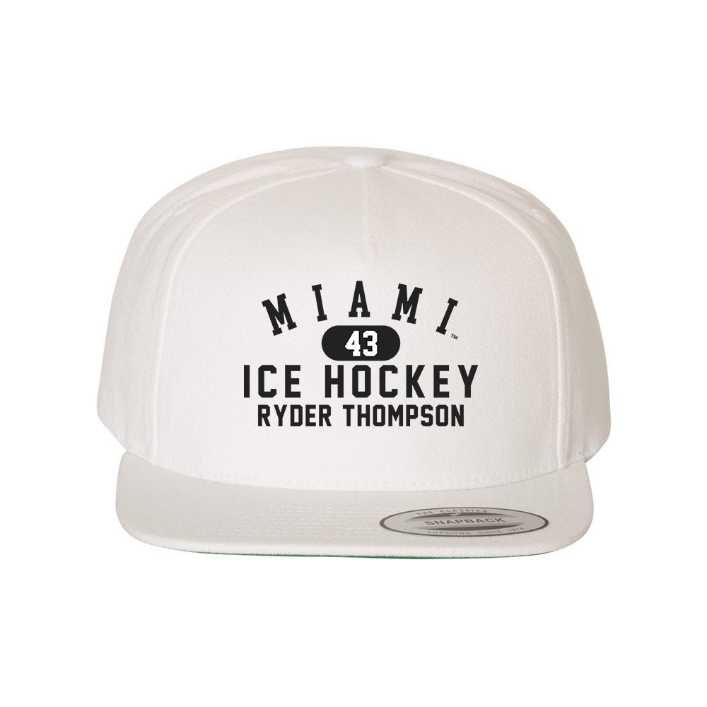 Miami of Ohio - NCAA Men's Ice Hockey : Ryder Thompson - Snapback Hat-0