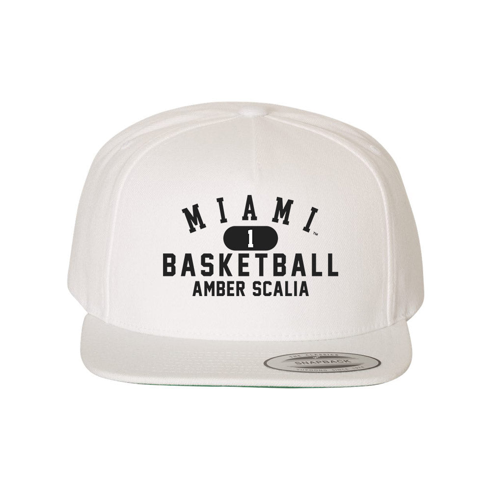 Miami of Ohio - NCAA Women's Basketball : Amber Scalia - Snapback Hat-0