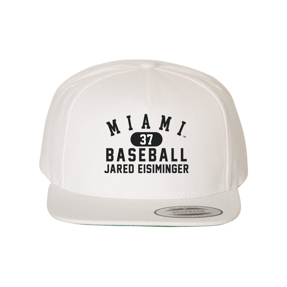 Miami of Ohio - NCAA Baseball : Jared Eisiminger - Snapback Hat-0