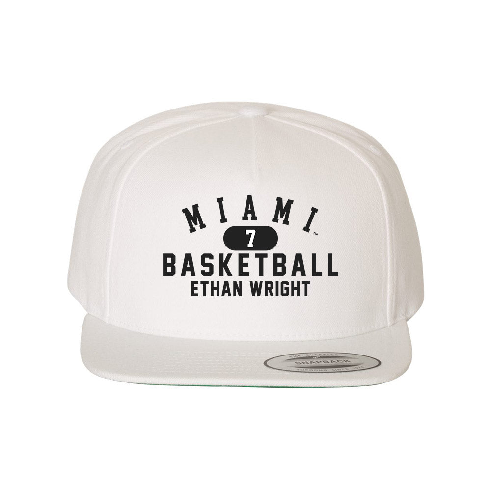 Miami of Ohio - NCAA Men's Basketball : Ethan Wright - Snapback Hat-0