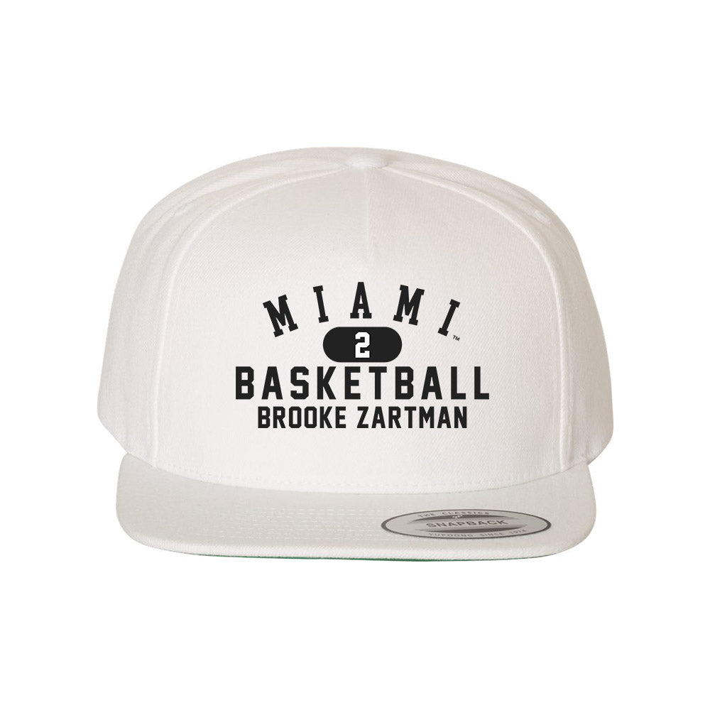 Miami of Ohio - NCAA Women's Basketball : Brooke Zartman - Snapback Hat-0