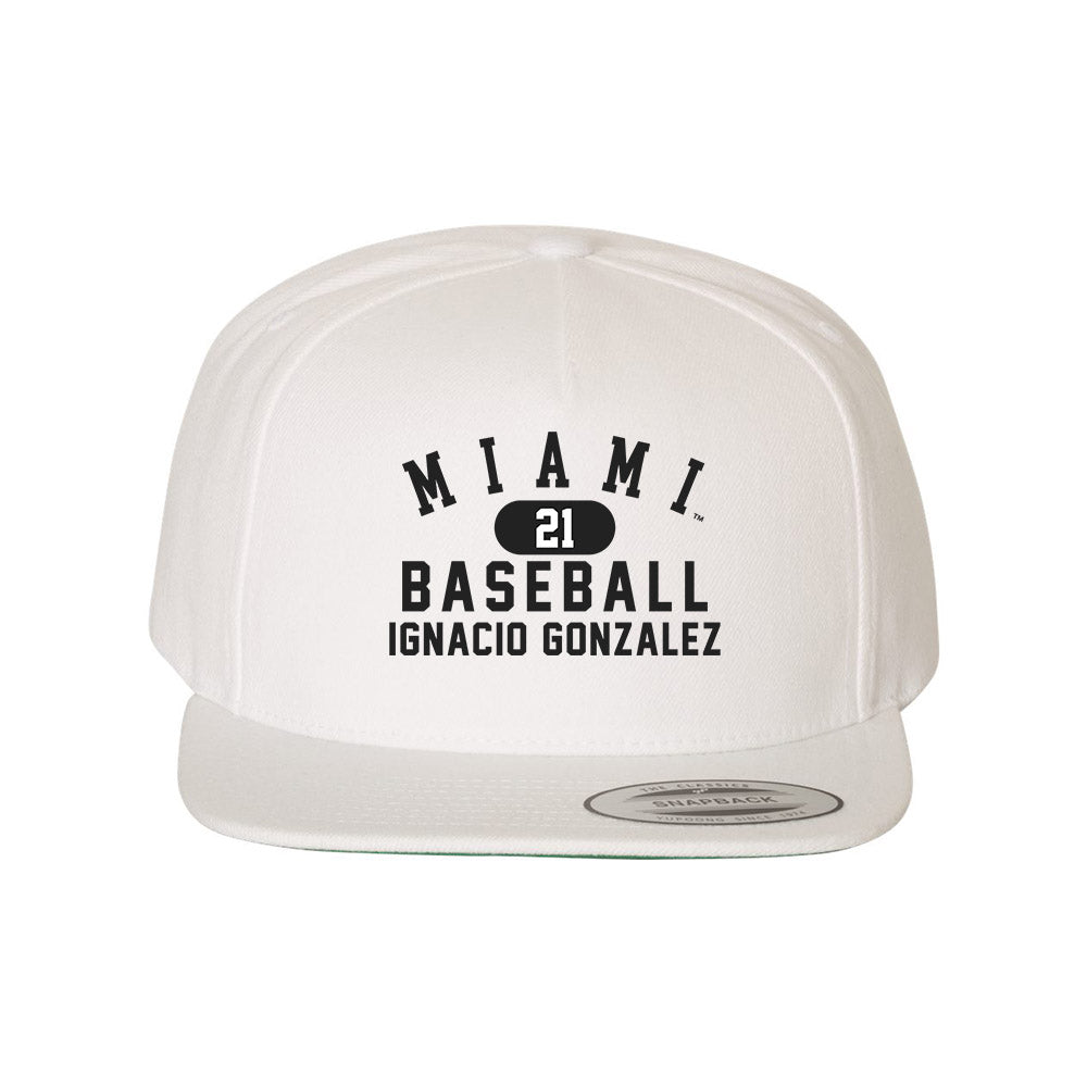 Miami of Ohio - NCAA Baseball : Ignacio Gonzalez - Snapback Hat-0