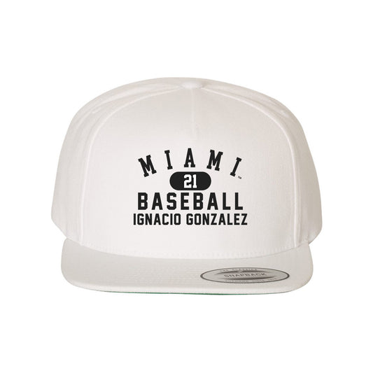Miami of Ohio - NCAA Baseball : Ignacio Gonzalez - Snapback Hat-0