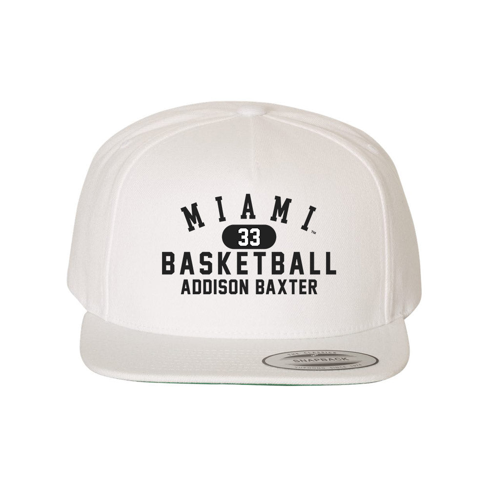 Miami of Ohio - NCAA Women's Basketball : Addison Baxter - Snapback Hat-0