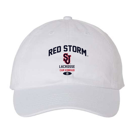 St. Johns - NCAA Men's Lacrosse : Cam Konradi - Dad Hat-0