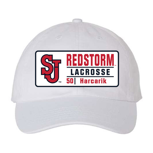 St. Johns - NCAA Men's Lacrosse : Jackson Harcarik - Dad Hat-0