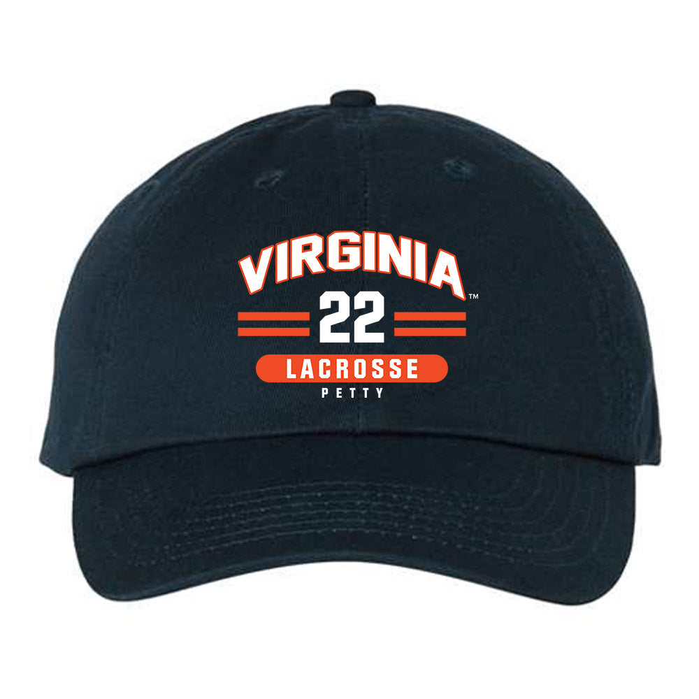 Virginia - NCAA Men's Lacrosse : Elijah Petty - Dad Hat-0
