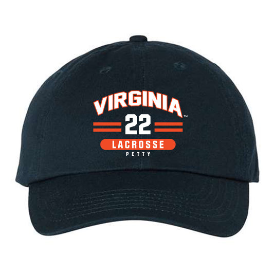 Virginia - NCAA Men's Lacrosse : Elijah Petty - Dad Hat-0