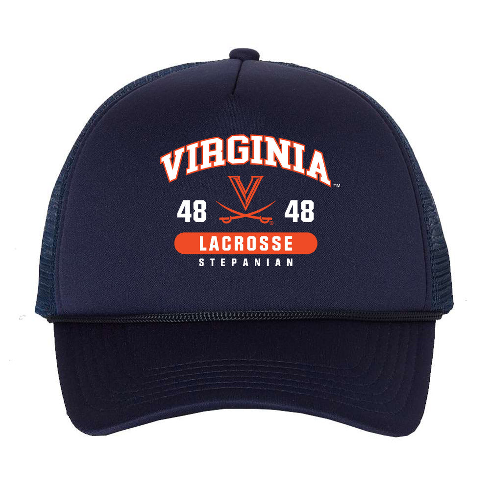 Virginia - NCAA Men's Lacrosse : John "Reese" Stepanian - Trucker Hat-0