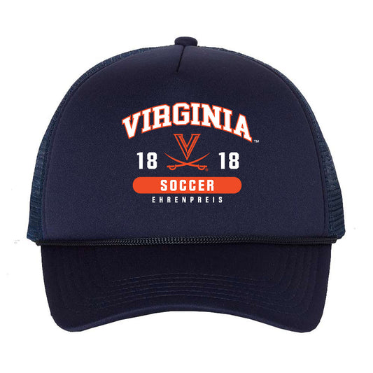 Virginia - NCAA Men's Soccer : Zachary Ehrenpreis - Trucker Hat-0
