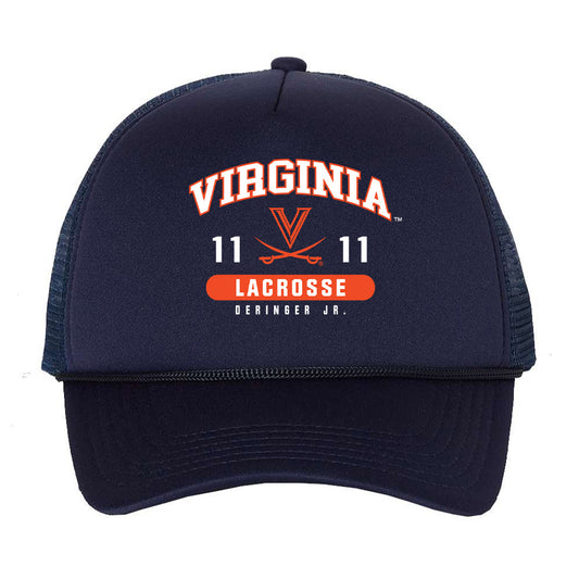 Virginia - NCAA Men's Lacrosse : James Deringer Jr. - Trucker Hat-0
