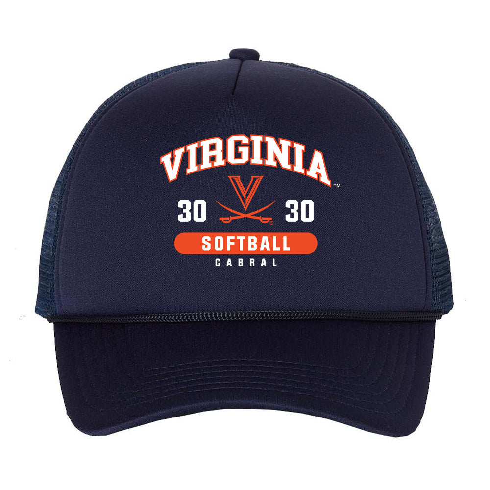 Virginia - NCAA Softball : Bella Cabral - Trucker Hat-0