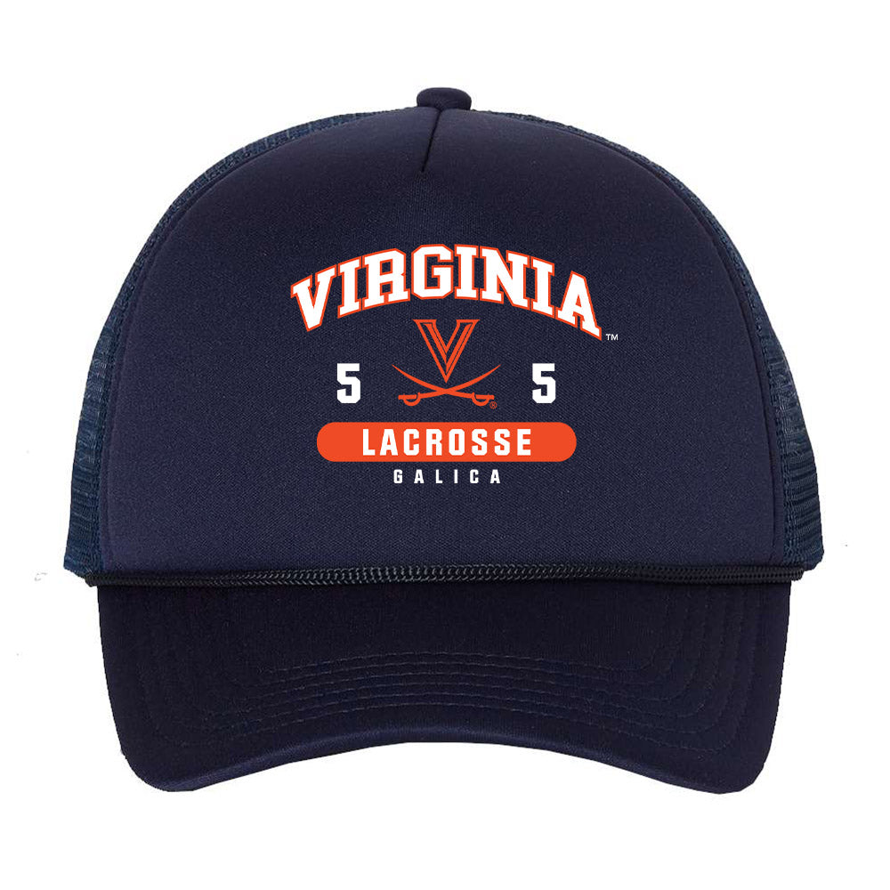Virginia - NCAA Women's Lacrosse : Kate Galica - Trucker Hat-0