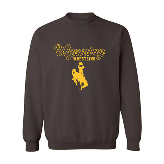 Wyoming - NCAA Wrestling : Tucker Bowen - Classic Shersey Crewneck Sweatshirt-0