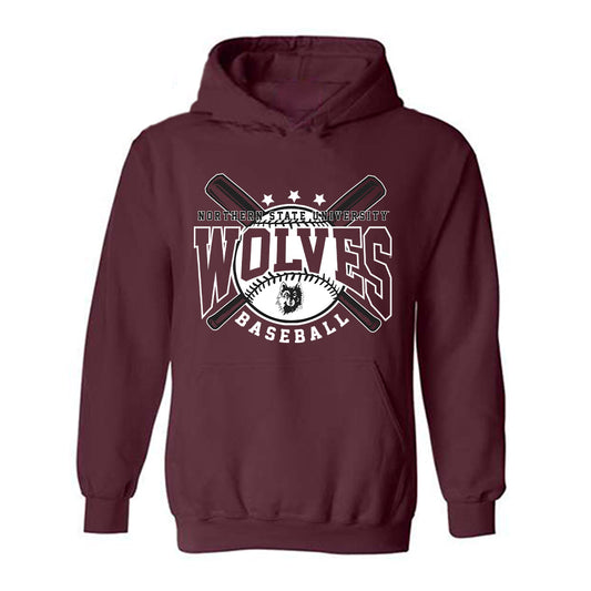 NSU - NCAA Baseball : Casey Lamb - Sports Shersey Hooded Sweatshirt-0